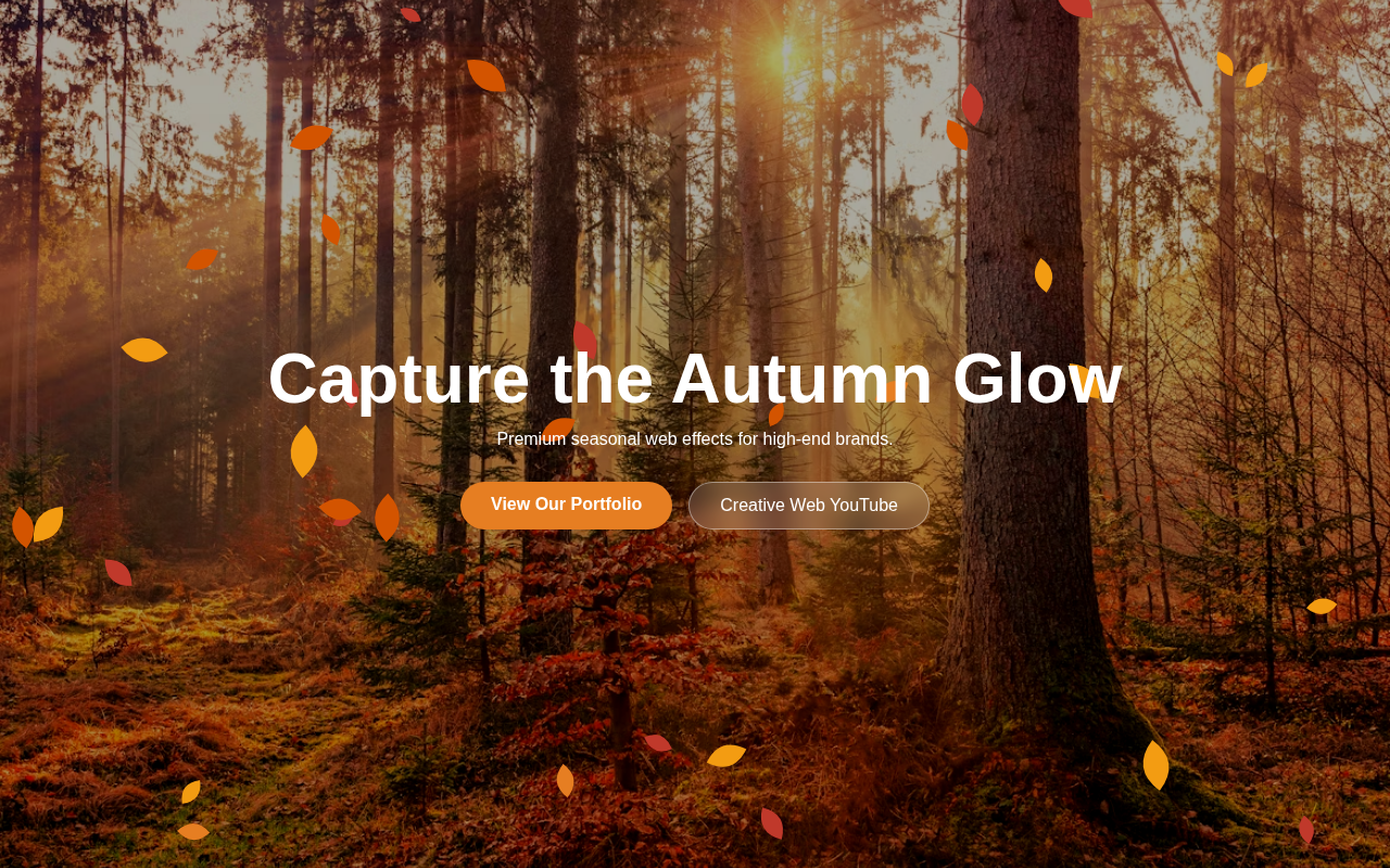 Procedural Autumn Leaf Flutter High Performance Hero Overlay